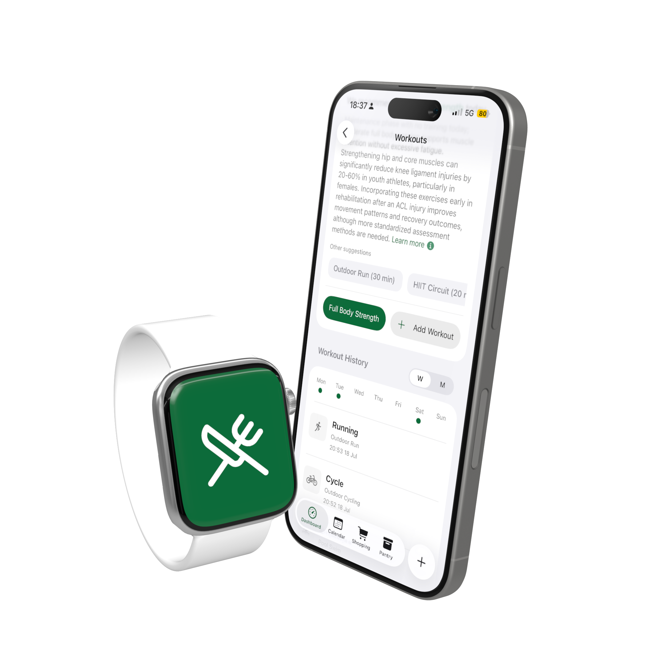 5. Track your workout and sync wearables