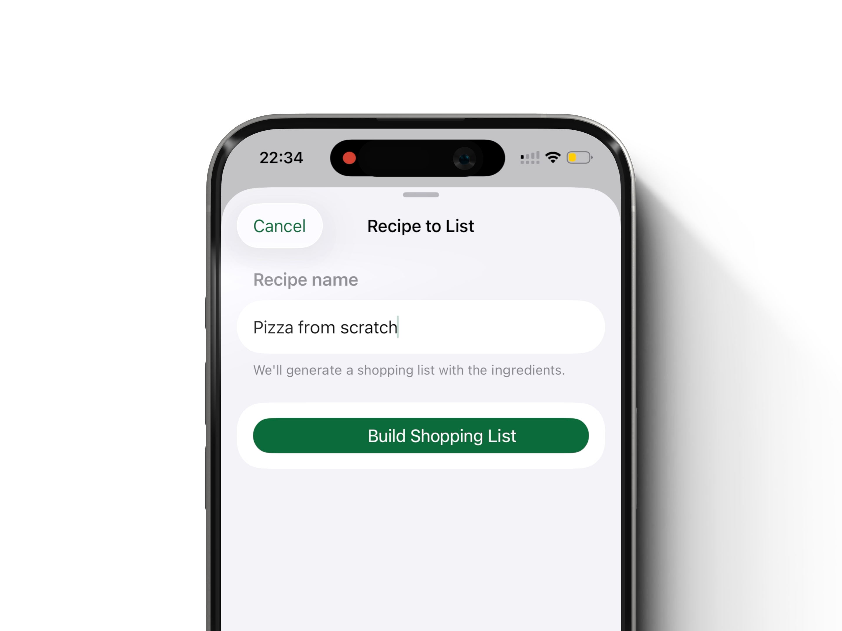 Your AI-powered grocery planner